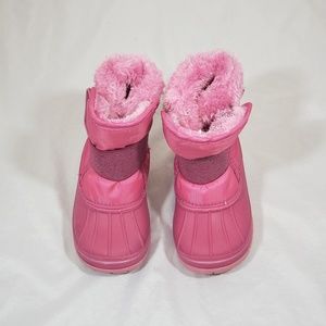 Toddler Girls'Glitter Faux Fur Winter Boots